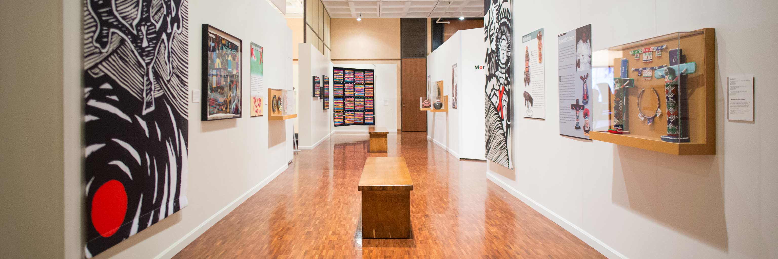Image of a gallery on the Indiana University Bloomington campus.